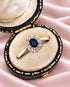 Bague Marguerite Saphir 0.52 carat & Diamants "Cléa" - Elliade Paris