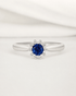 Bague Marguerite Saphir 0.56 carat & Diamants "Silvia" - Elliade Paris