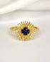 Bague Marguerite Saphir 0.57 carat & Diamants 0.39 carat "Elio" - Elliade Paris
