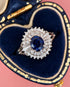 Bague Marguerite Saphir 0.60 carat & Diamants 0.30 carat 4.04g "Lana" - Elliade Paris