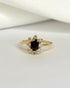 Bague Marguerite Saphir 0.60 carat & Diamants 0.40 carat "Solange" - Elliade Paris