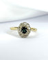 Bague Marguerite Saphir 0.65 carat & Diamants "Sabrina" - Elliade Paris