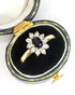 Bague Marguerite Saphir 0.70 carat & Diamants 0.40 carat "Maryline" - Elliade Paris