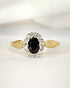 Bague Marguerite Saphir 0.70 carat & Diamants "Chloé" - Elliade Paris