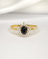 Bague Marguerite Saphir 0.70 carat & Diamants "Huguette" - Elliade Paris