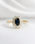 Bague Marguerite Saphir 0.70 carat & Diamants "Tara" - Elliade Paris