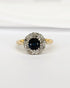 Bague Marguerite Saphir 0.76 carat & Diamants "Kate" - Elliade Paris