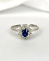 Bague Marguerite Saphir 0.80 carat & Diamants 0.20 carat "Nina" - Elliade Paris