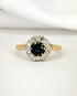 Bague Marguerite Saphir 0.80 carat & Diamants "Sofia" - Elliade Paris