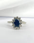 Bague Marguerite Saphir 0.84 carat & Diamants 0.36 carat "Annie" - Elliade Paris