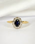 Bague Marguerite Saphir 0.85 carat & Diamants "Erine" - Elliade Paris
