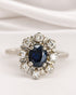 Bague Marguerite Saphir 0.91 carat & Diamants 0.24 carat "Tatiana" - Elliade Paris