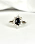 Bague Marguerite Saphir 1 carat & Diamants 0.48 carat "Gaia" - Elliade Paris