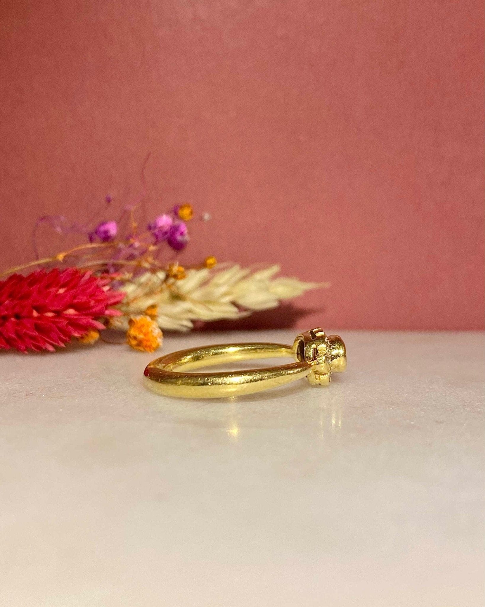 Bague Marguerite Saphir &amp; 10 Diamants "Dream" - Elliade Paris