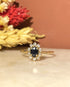Bague Marguerite Saphir & 10 Diamants "Yona" - Elliade Paris