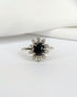 Bague Marguerite Saphir 1.10 carat & 10 Diamants "Roseline" - Elliade Paris