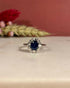 Bague Marguerite Saphir 1.10 Carat & Diamants "Esther" - Elliade Paris