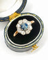 Bague Marguerite Saphir 1.20 carat & Diamants 0.80 carat "Amélie" - Elliade Paris