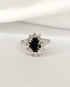 Bague Marguerite Saphir 1.20 carat & Diamants "Valentine" - Elliade Paris