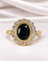 Bague Marguerite Saphir 1.30 carat & Diamants "Michelle" - Elliade Paris