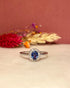 Bague Marguerite Saphir & 14 Diamants "Camilia" - Elliade Paris