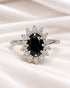 Bague Marguerite Saphir 1.40 carat & Diamants 4,18g "Chloé" - Elliade Paris