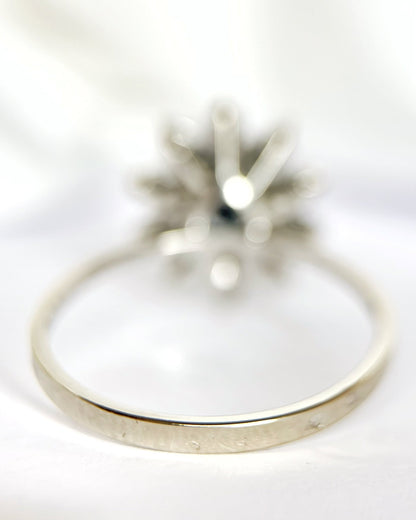Bague Marguerite Saphir 1.40 carat &amp; Diamants "Suzana" - Elliade Paris