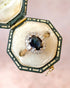 Bague Marguerite Saphir 1.50 carat & Diamants "Connie" - Elliade Paris