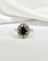 Bague Marguerite Saphir 1.55 carat & Diamants "Isabelle" - Elliade Paris
