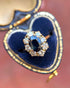 Bague Marguerite Saphir 1.60 carat & Diamants 0.80 carat "Laurence" - Elliade Paris