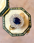 Bague Marguerite Saphir 1.75 carat & Diamants 0.51 carat "Estelle" - Elliade Paris