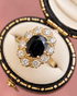 Bague Marguerite Saphir 1.75 carat & Diamants 0.70 carat 6,14g "Mariette" - Elliade Paris
