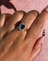 Bague Marguerite Saphir 1.79 carat & Diamants 0.60 carat 6.04g "Hélène" - Elliade Paris