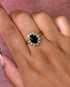 Bague Marguerite Saphir 1.80 carat & Diamants "Georgette" - Elliade Paris