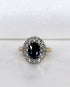 Bague Marguerite Saphir 2 carats & Diamants "Aïnoa" - Elliade Paris