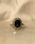 Bague Marguerite Saphir 2 carats & Diamants "Lauren" - Elliade Paris