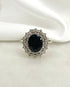 Bague Marguerite Saphir 2.20 carats & Diamants 0.32 carat "Angèle" - Elliade Paris