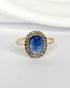 Bague Marguerite Saphir 2.20 carats & Diamants "Vanessa" - Elliade Paris