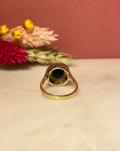 Bague Marguerite Saphir 2.40 Carats &amp; Diamants &quot;Camilla&quot; - Elliade Paris