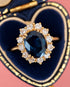 Bague Marguerite Saphir 2.66 carats & Diamants 0.60 carat 4.26g "Leonnie" - Elliade Paris