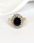 Bague Marguerite Saphir 2.90 carats & Diamants "Ninon" - Elliade Paris