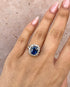 Bague Marguerite Saphir 3.20 carats & Diamants 0.34 carat "Mélanie" - Elliade Paris
