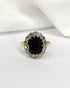 Bague Marguerite Saphir 4.20 carats & 14 Diamants "Karen" - Elliade Paris