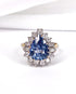 Bague Marguerite Saphir 5.80 carats, Diamants 0.75 carat & Or 6.91g "Sandra" - Elliade Paris
