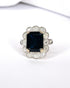 Bague Marguerite Saphir 6.90 carats & Diamants 1.26 carat "Clémence" - Elliade Paris