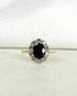 Bague Marguerite Saphir & Diamants "Adeline" - Elliade Paris