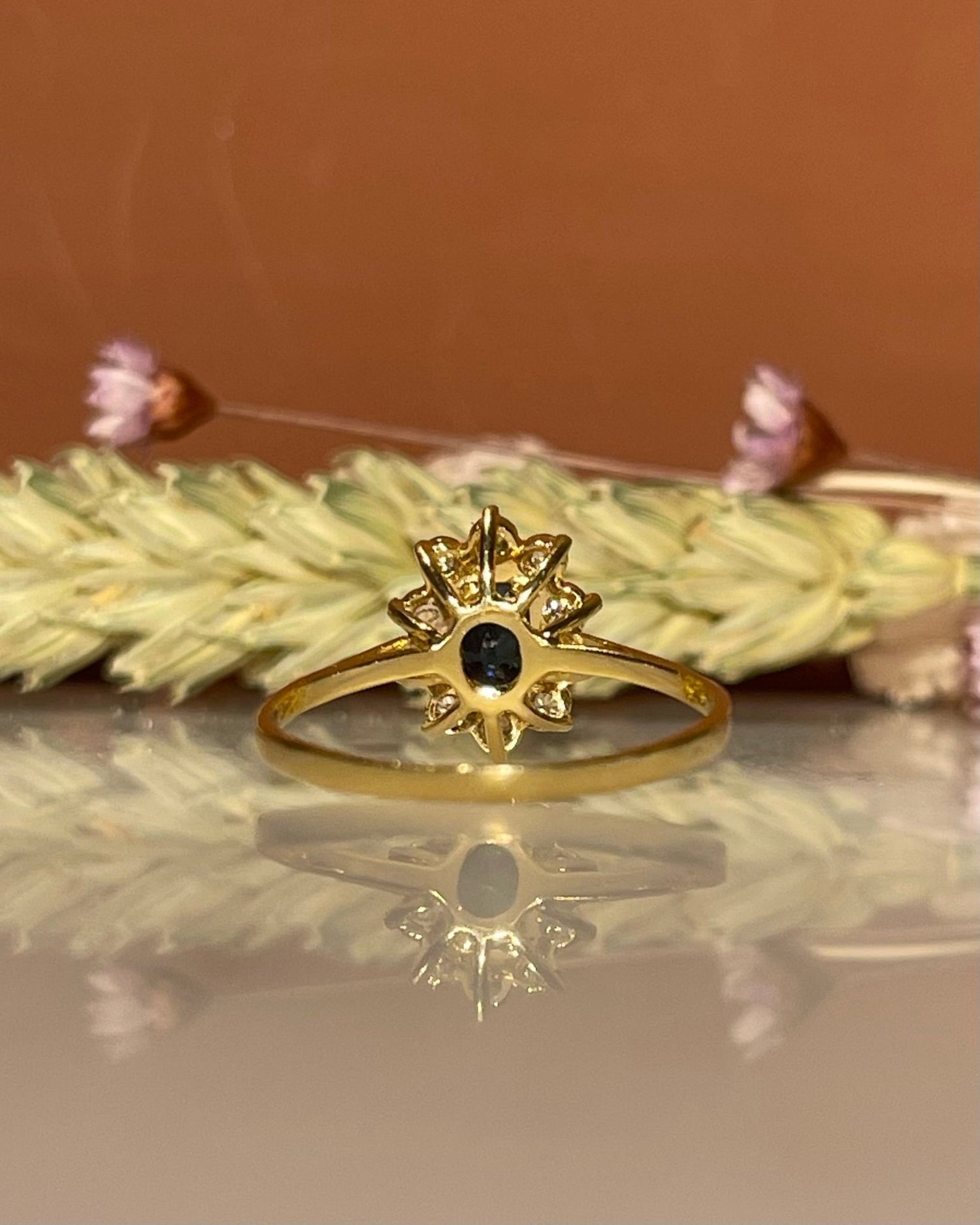 Bague Marguerite Saphir &amp; Diamants &quot;Christiane&quot; - Elliade Paris