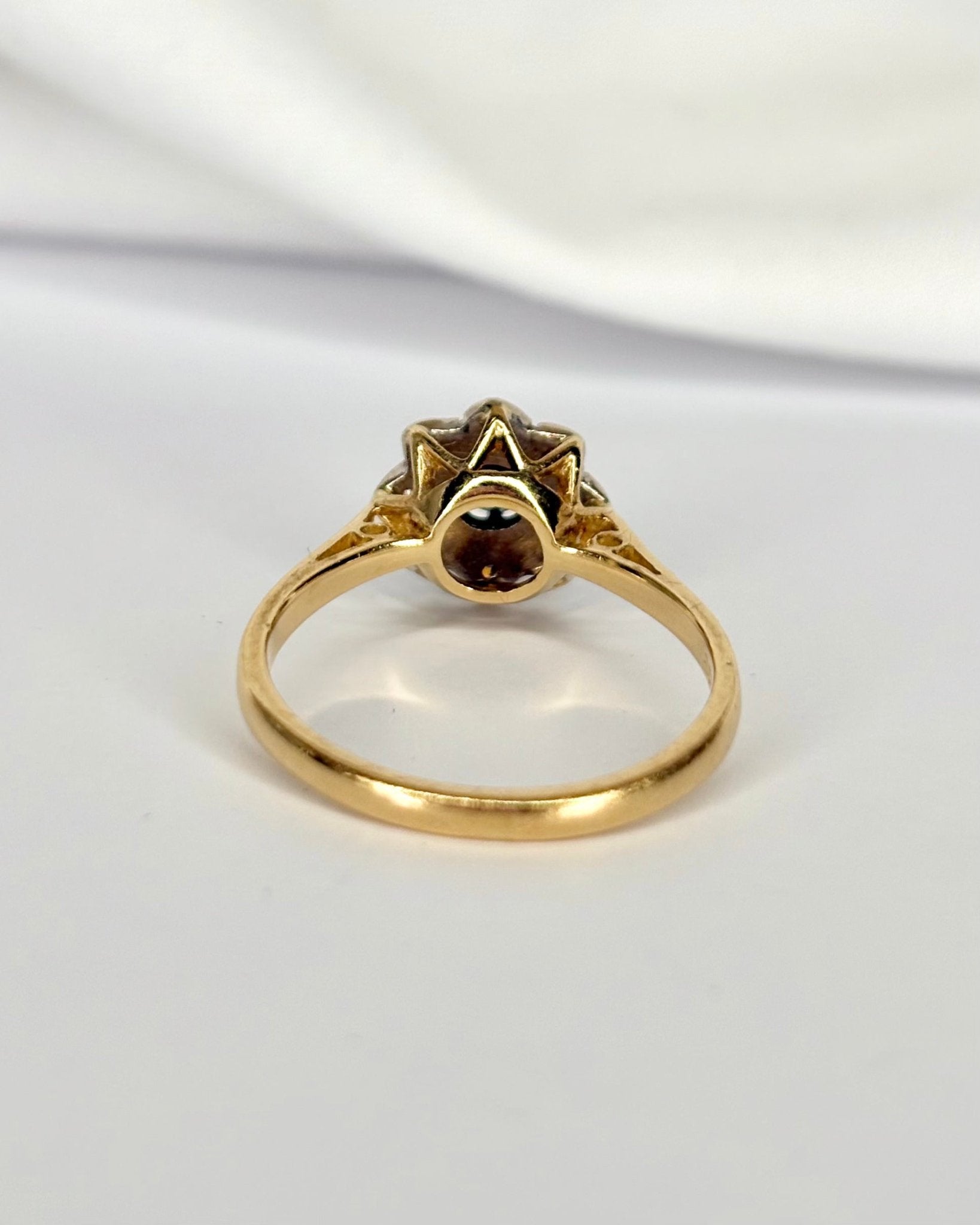 Bague Marguerite Saphir &amp; Diamants "Cybèle" - Elliade Paris