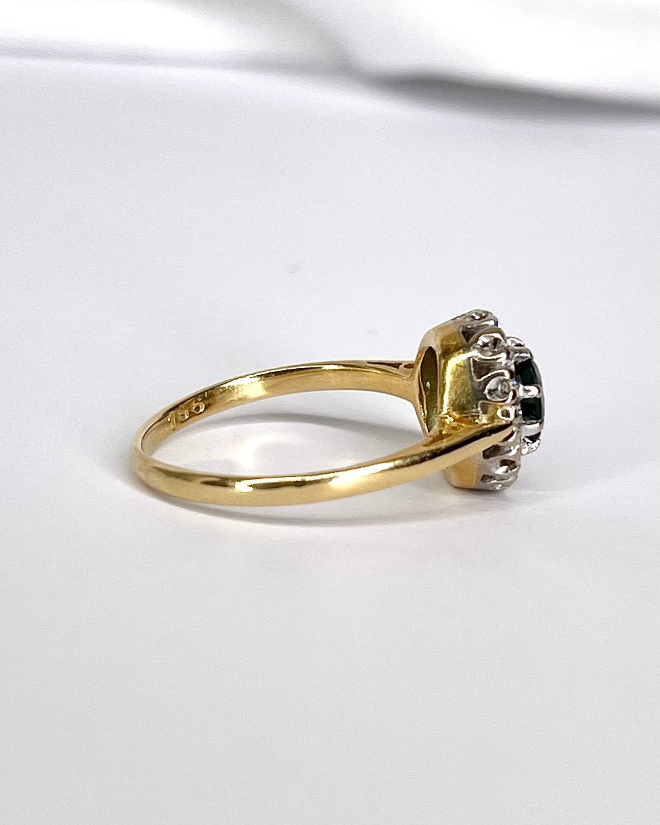 Bague Marguerite Saphir &amp; Diamants "Daria" - Elliade Paris
