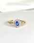 Bague Marguerite Saphir & Diamants "Esma" - Elliade Paris